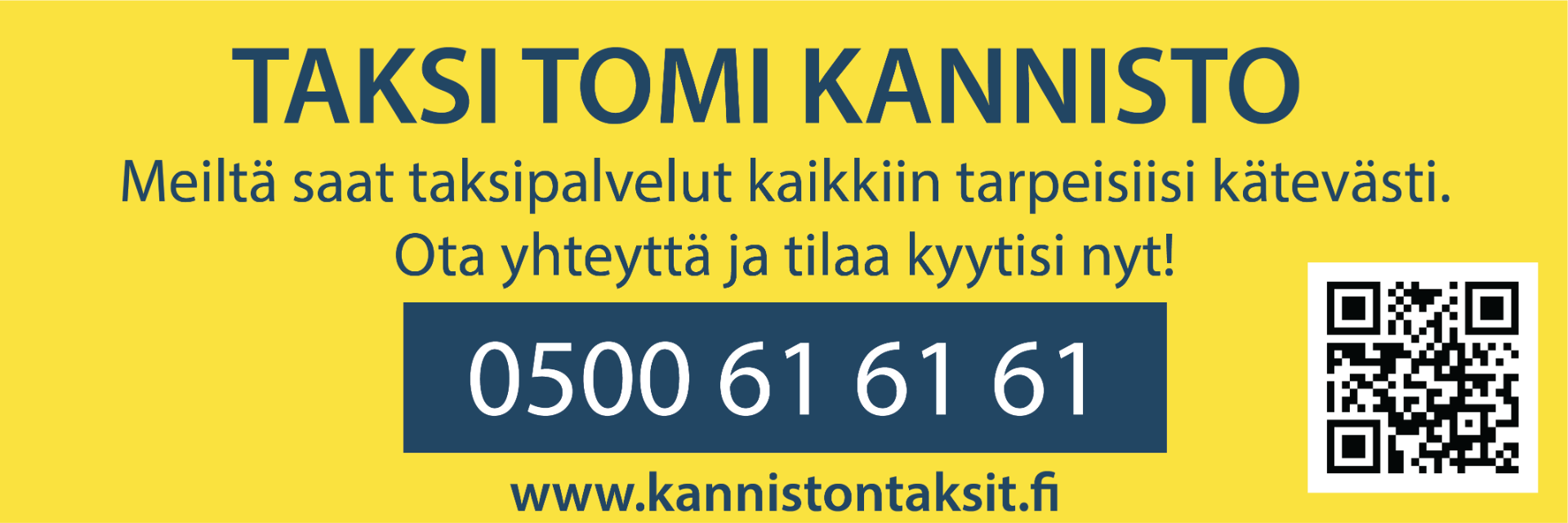 Taksi Tomi Kannisto - Teemme henkilökuljetukset luotettavasti 1 + 4 hengen esteettömillä matalalattia-autoilla tai 1+8 hengen tilatakseilla, joten järjestämme myös isompien seurueiden kyyditykset kätevästi.