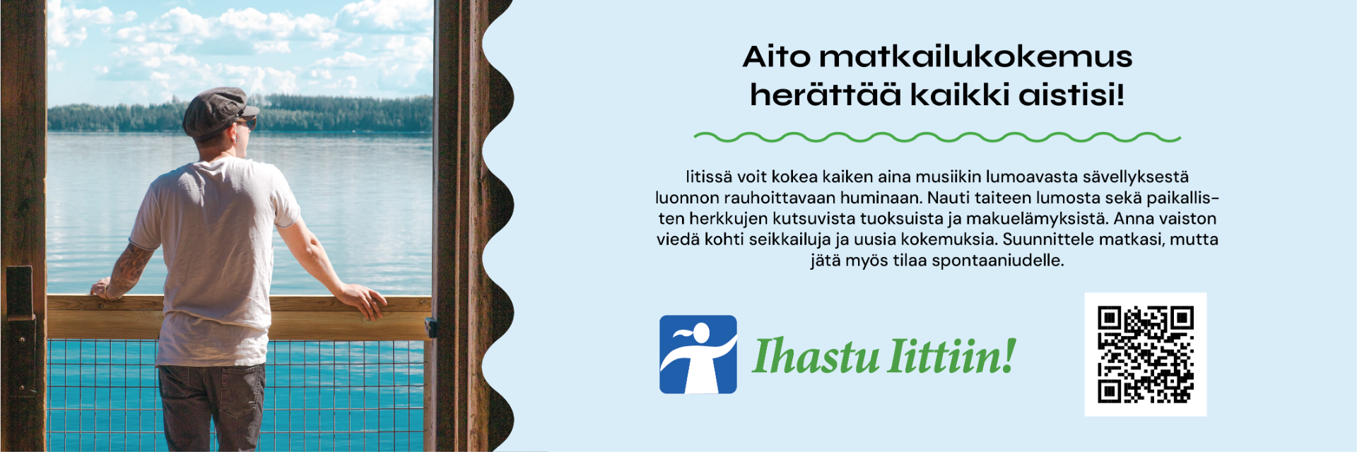 Iitti on päijäthämäläinen maaseutukunta Kouvolan ja Lahden välissä. Voit hurauttaa meille valtatie 12:ta pitkin, junalla tai vaikka pyöräillen.