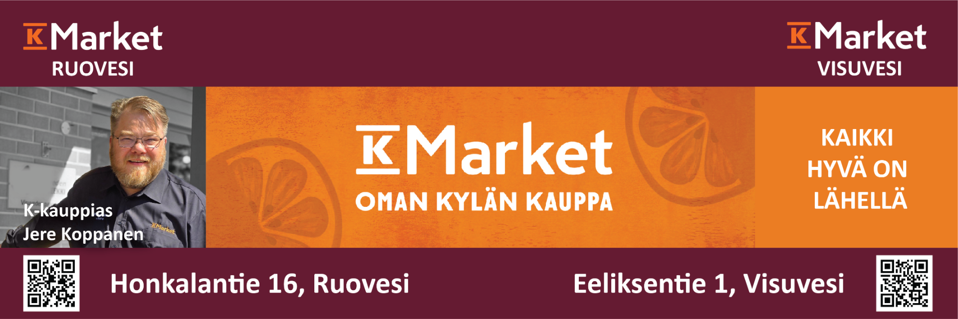 Oman kylän kauppa, asiakaspalvelua isolla sydämellä, olemme täällä sinua varten.