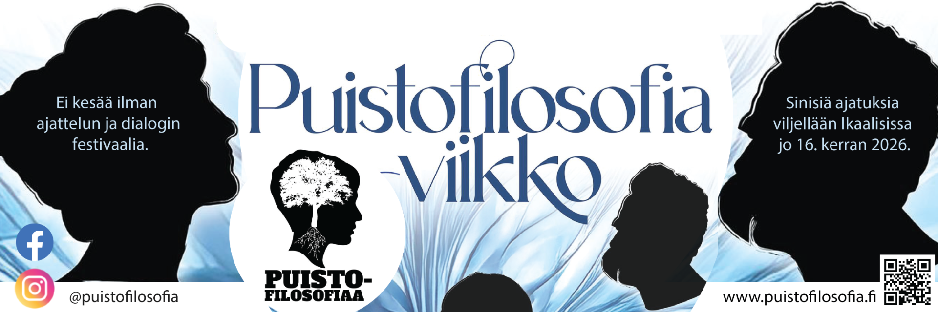 Puistofilosofia-viikko on Ikaalisissa vuosittain järjestettävä ajattelun ja dialogin festivaali, jossa ihmiset kokoontuvat puiston siimekseen – sokraattiseen tapaan – keskustelemaan heitä kiinnostavista aiheista.