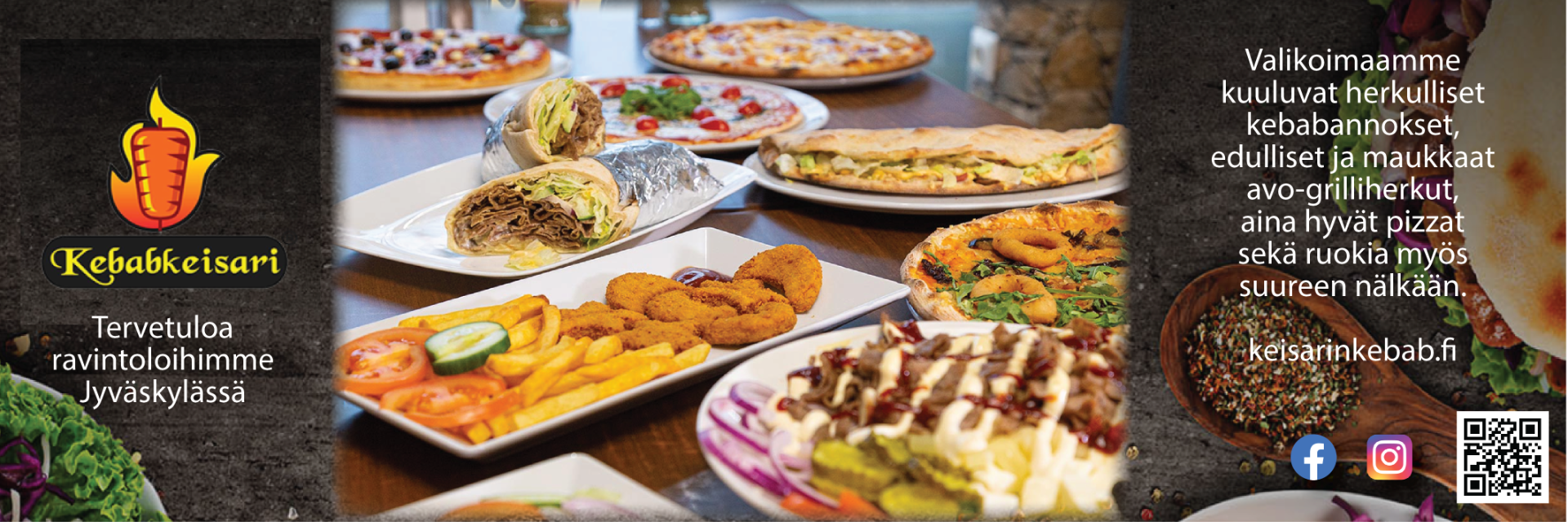 Kebabkeisari - Tunnetusti kaupungin maukkaimmat kebabit Jyväskylän parhailla sijainneilla! Tervetuloa!