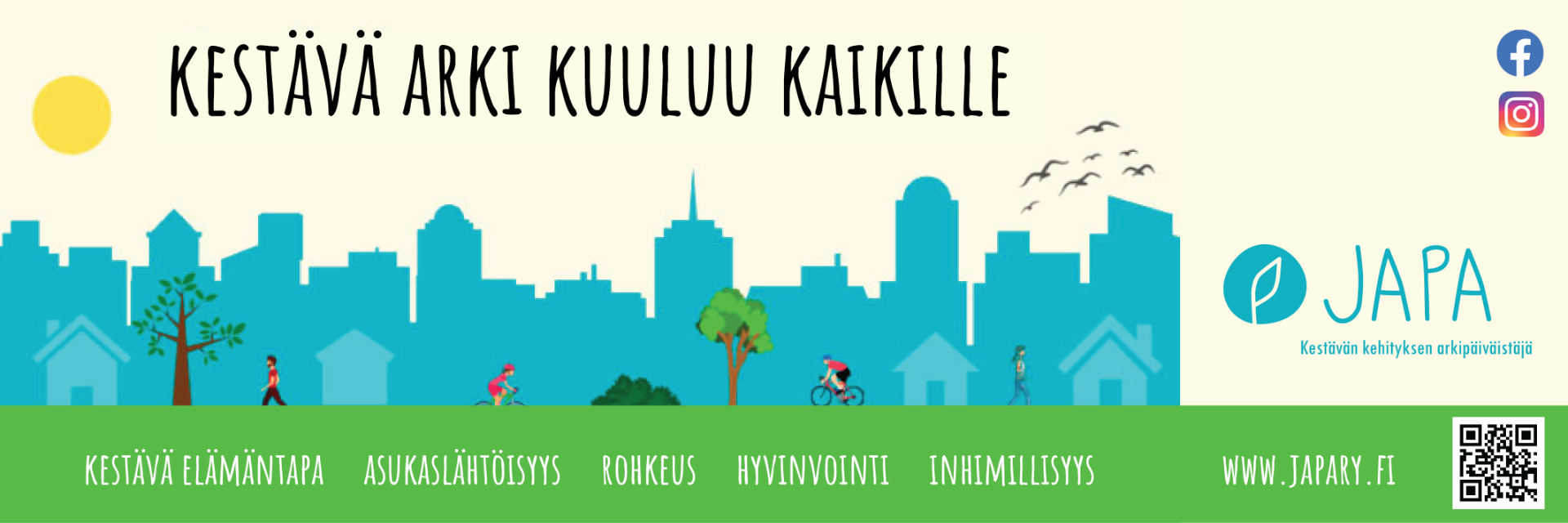 Ideoimme, suunnittelemme ja toteutamme erilaisia hankkeita, tapahtumia ja tempauksia, joilla haluamme edistää kestävämpää arkea.