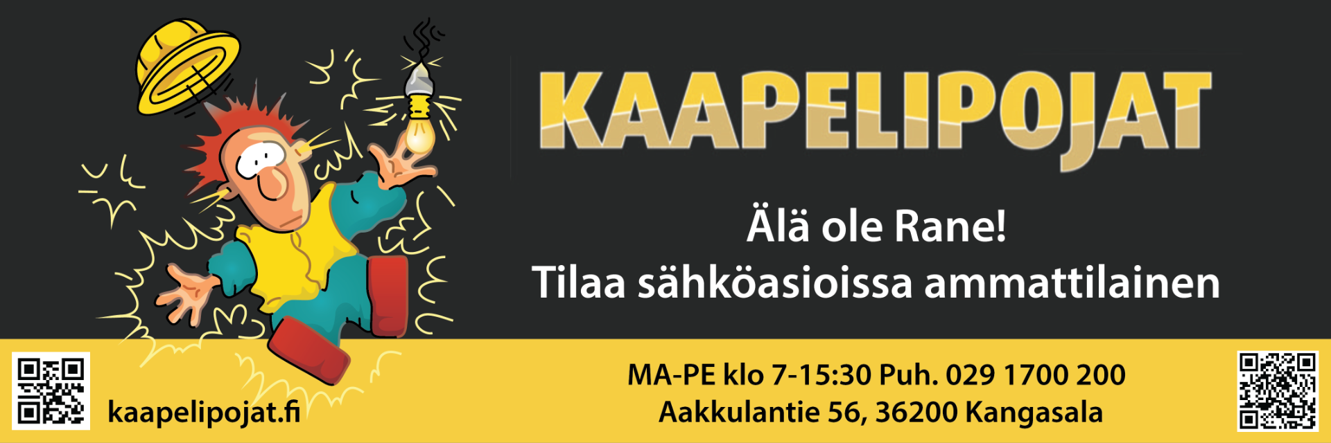 Sähköasennukset ja -suunnittelut. Tampereen seudulla. Kaapelipojat hoitaa kaikki sähköasennukset kodin perusasennuksista vaativiin sähköurakoihin.