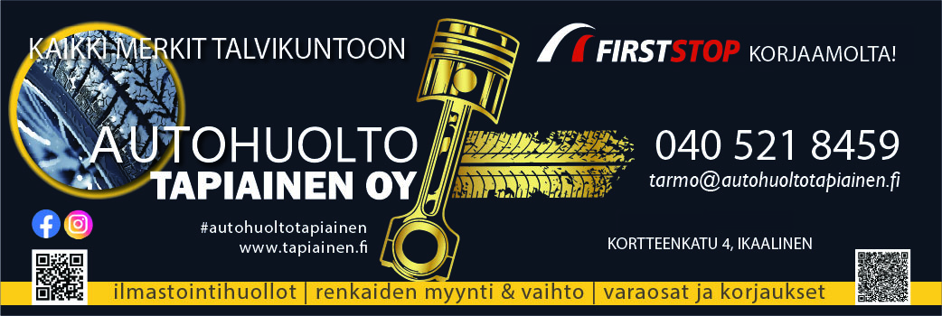 Asiakkaat alueelta Ikaalinen-Hämeenkyrö-Jämijärvi-Parkano-Ylöjärvi-Tampere. Olemme autokorjaamo monipuolisin huolto-, korjaus- ja rengaspalveluin. Tutustu!