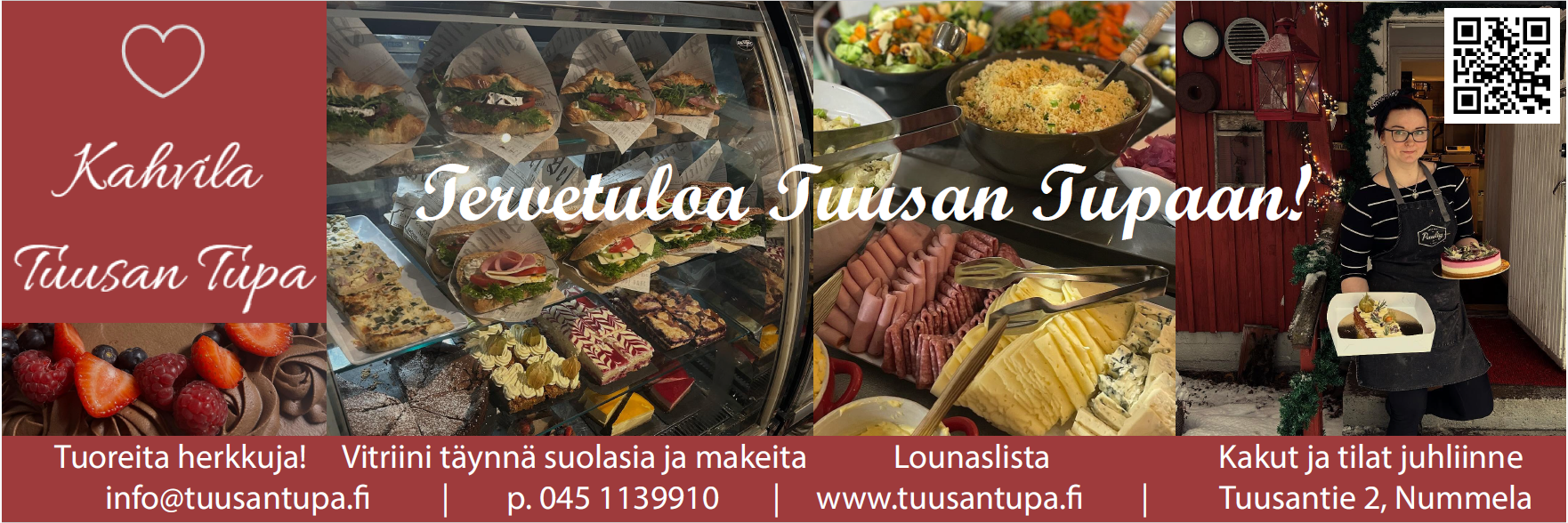 Herkuttelijoille perinteikäs lounas-kahvila keskellä Nummelaa.