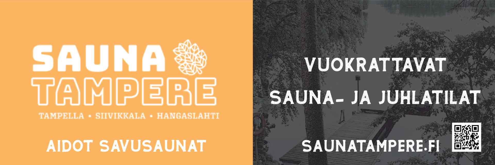 Vuokraa upea saunatila Tampereelta. Pitopalvelu 4Catering pinoaa Tampereen monipuolisimmat vuokrasaunatilat. Tilat sopivat myös erinomaisesti erilaisien juhlien ja tilaisuuksien järjestämiseen.  Meiltä löydät saunatilat niin Tampereen keskustan sykkeestä tai rauhallisemmalta alueelta. Meiltä löytyy myös aitoja savusaunoja. Saunaillan kruunaa herkullinen 4Cateringin saunamenu.