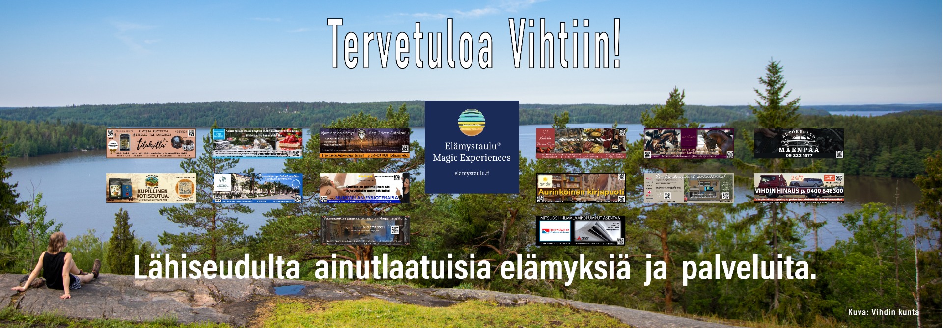 Elämystaulu® Vihti-Nummela on AitoVireen 99. Elämystaulu.