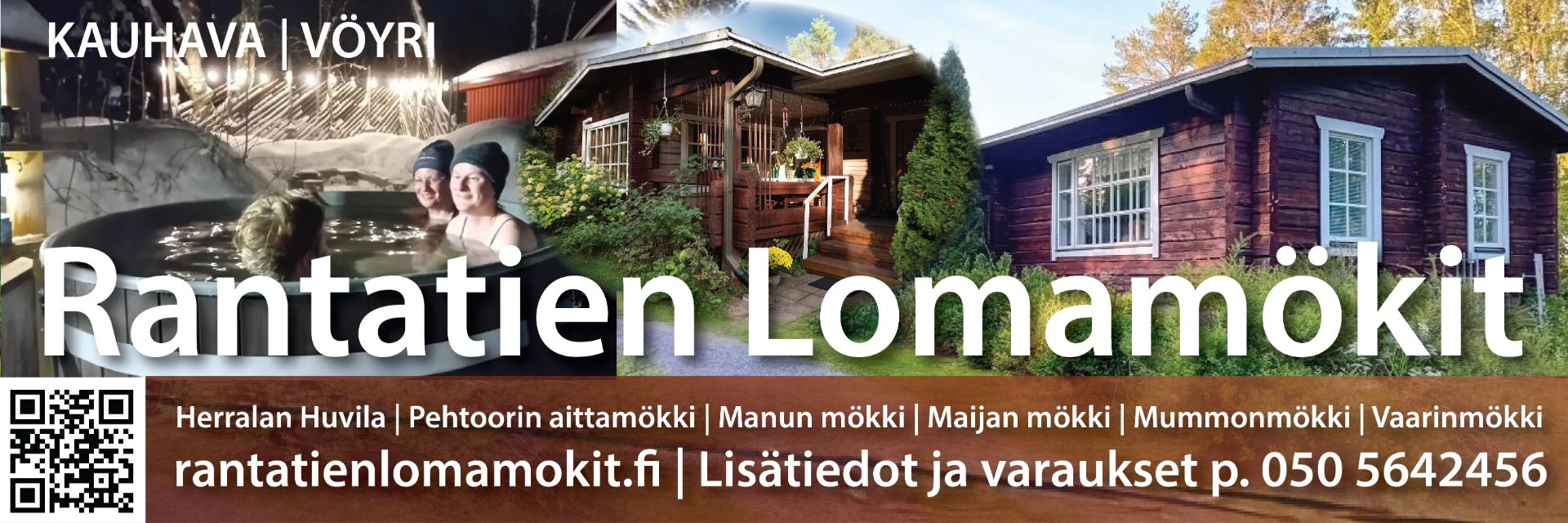 Haetko viihtyisää ja siistiä mökkimajoitusta läheltä PowerParkia? Mökit sijaitsevat Kauhavan Ylihärmässä ja Alahärmässä sekä Vöyrin Oravaisissa.