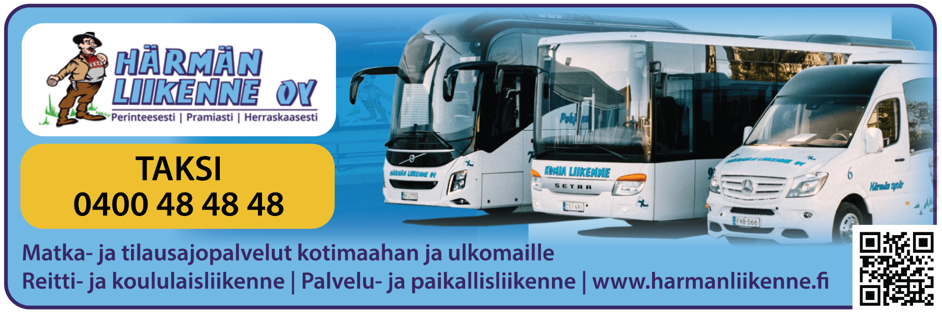 Härmän Liikenne Oy - Tarjoamme asiakkaillemme ympäristöystävällisen ja korkeatasoisen kuljetuskaluston sekä koulutetut ammattikuljettajat.
