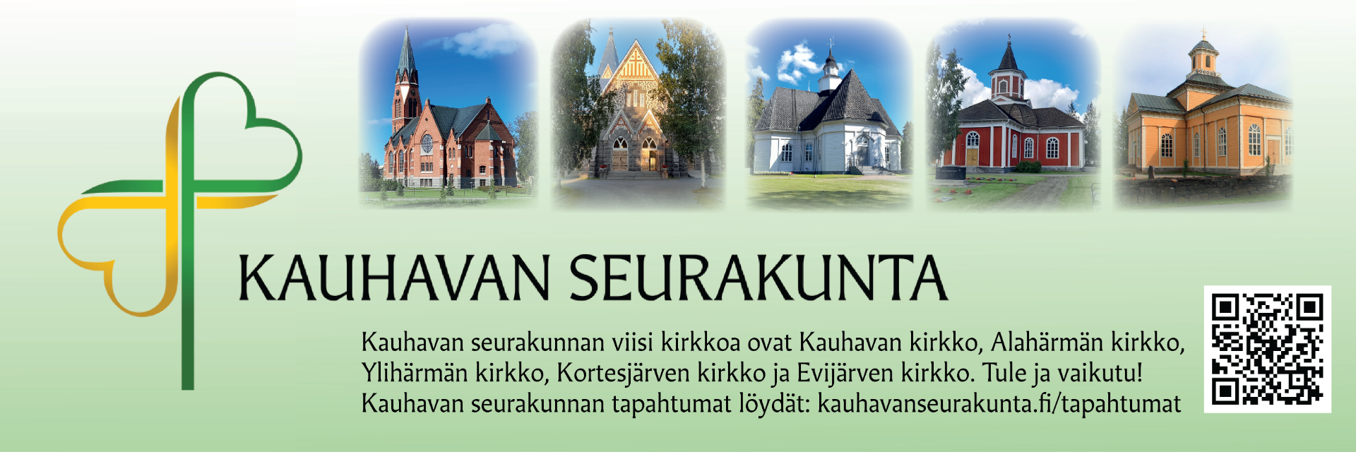 Kauhavan seurakuntaan kuuluu viisi kirkkopiiriä: Kauhava, Alahärmä, Ylihärmä, Kortesjärvi ja Evijärvi.