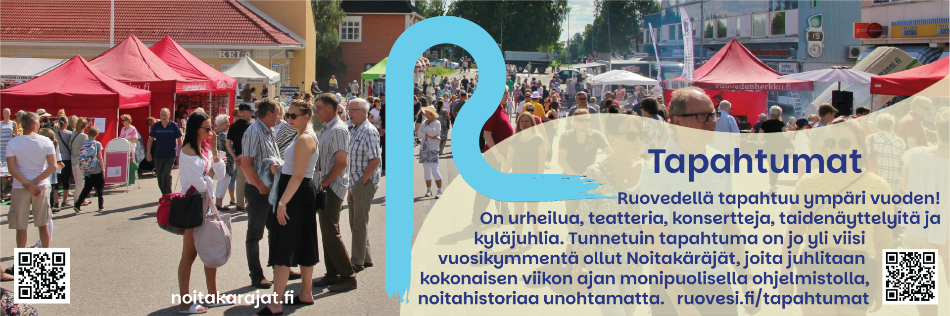 Ruoveden rannoilla on rauhaa ja hiljaisuutta, mutta myös kulttuuria: iloisia tapahtumia ja taidenautintoja. Tervetuloa Ruovedelle!