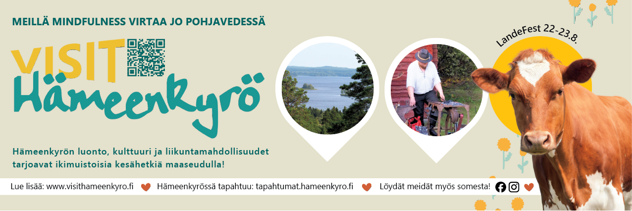 Visit Hämeenkyrö - Tutustu upeisiin maisema-, kulttuuri-, liikunta- ja herkuttelumahdollisuuksiimme ja lähde elämysmatkalle Hämeenkyrön maaseutuidylliin!
